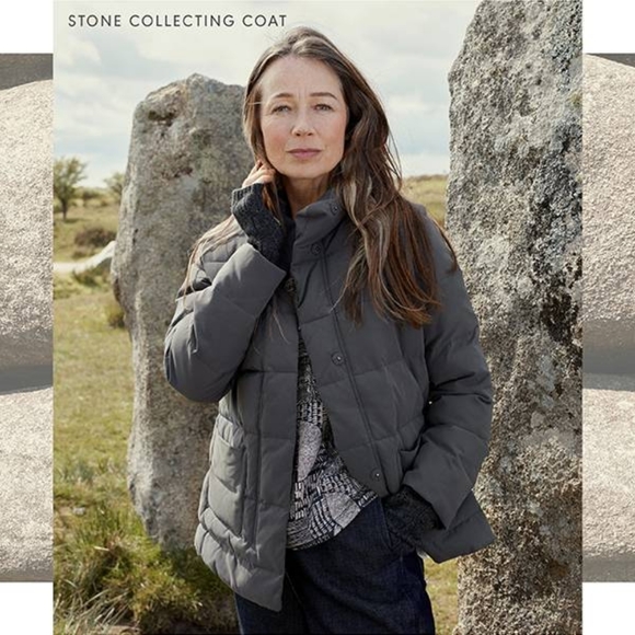 *NEW* SEASALT CORNWALL Stone Collecting Coat in Graphite NWT UK14 12 L - Picture 2 of 7